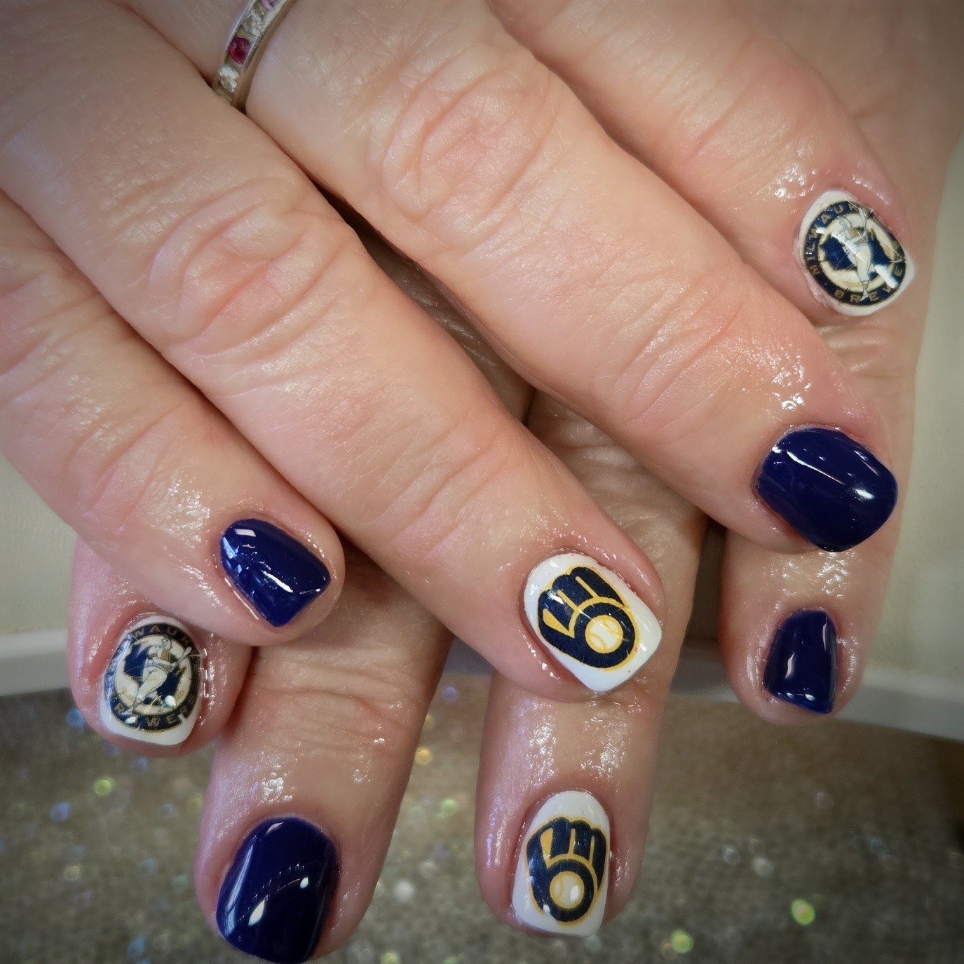 Heading to warmer weather and to see the Brewers Spring Training!

Licensed Nail Tech 
Certified Master Pedicurist 
Located in Mount Horeb, WI

 #nailartist #naildesigns #nailinspo #nailtech #nailart #mounthorebwi #polisheddesigns #gelmanicure #hardgelnails #nails #gelnails