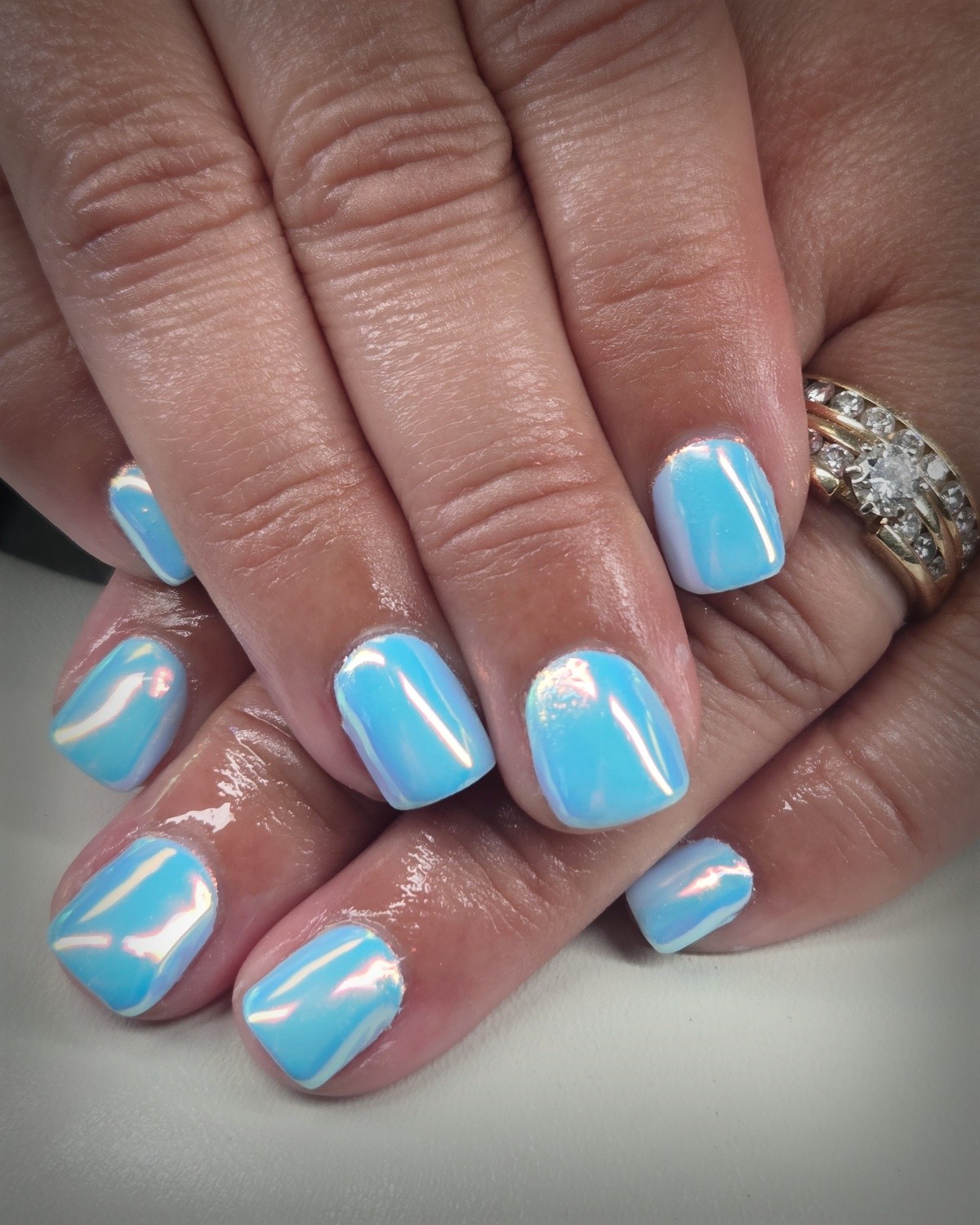 This chrome gives any color an instant upgrade! Wow!

Licensed Nail Tech 
Certified Master Pedicurist 
Located in Mount Horeb, WI
 #wisconsinnails #mounthorebwi #nails #mounthorebnails #wisconsinnails #nailinspo #naillove #nailartist #polisheddesigns #hardgel #nailart #gelnails