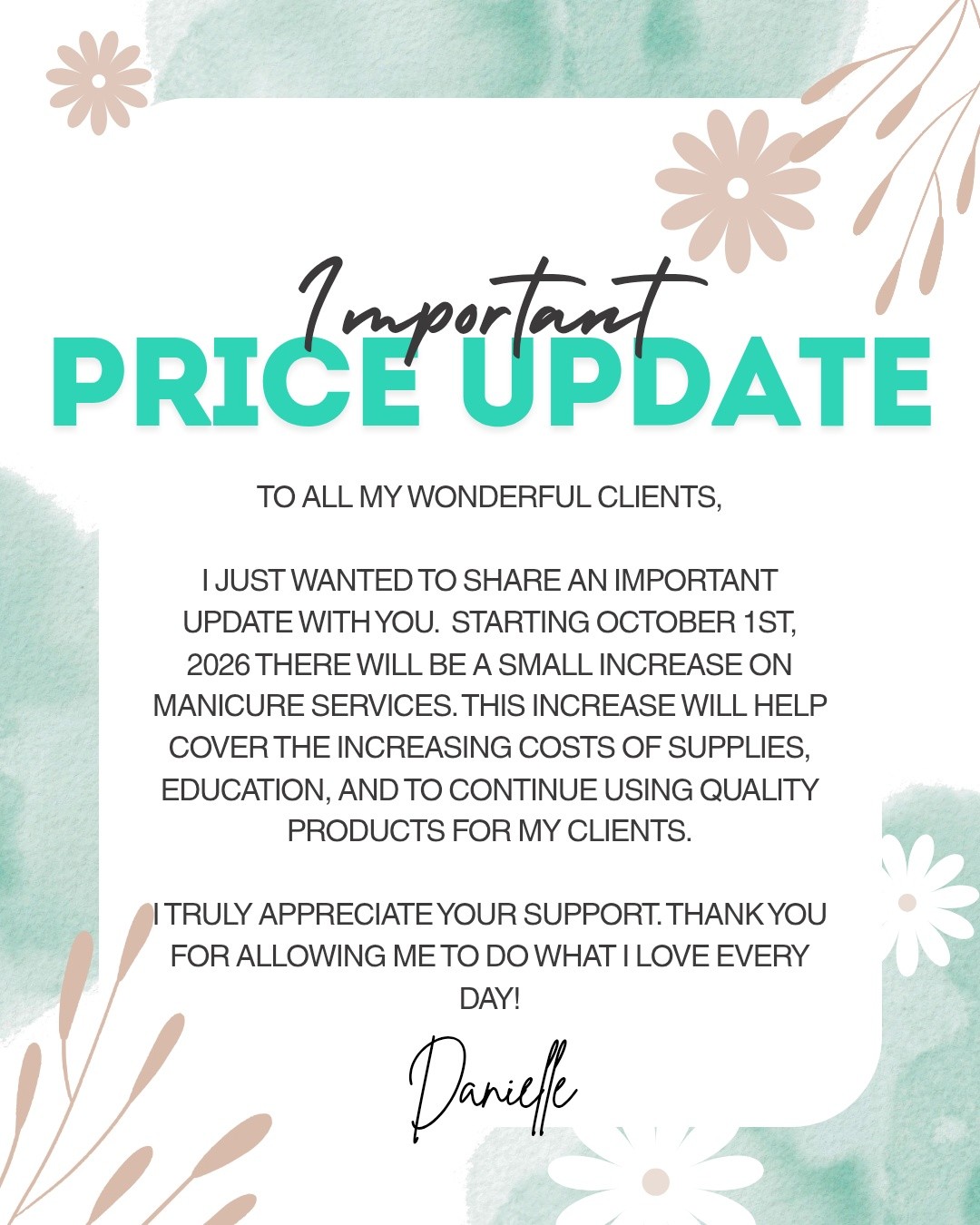 📢 Important Pricing Update 📢