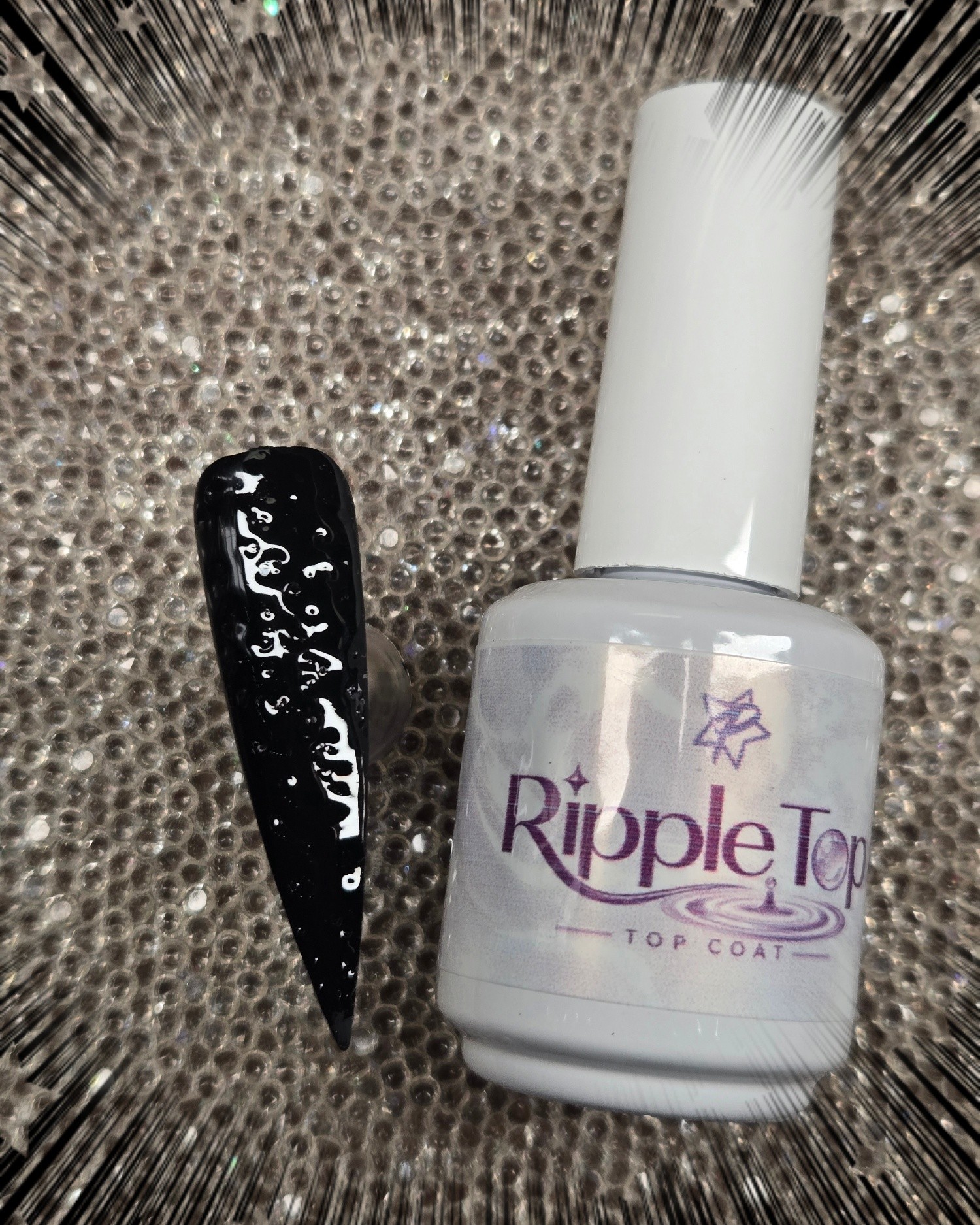 I am breaking into my 13 days of Halloween box. How cool is this ripple topcoat?? 🎃