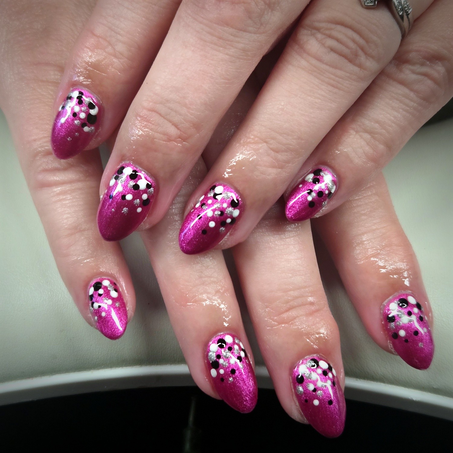 Licensed Nail Tech 
Certified Master Pedicurist 
Located in Mount Horeb, WI

 #nailtech #wisconsinnails #naildesigns #mounthorebwi #nails #nailinspo #naillove #nailartist #polisheddesigns #hardgel #nailart #gelnails